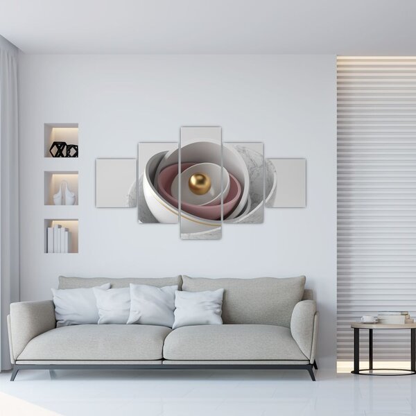 Obraz - Złota perła (125x70 cm)