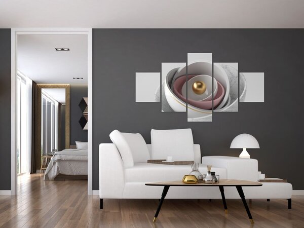 Obraz - Złota perła (125x70 cm)