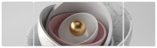Obraz - Złota perła (170x50 cm)