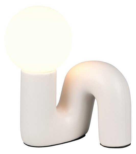 Lampa stołowa ceramiczna w kolorze kości słoniowej (wysokość 21,5 cm) Quinn – Reality