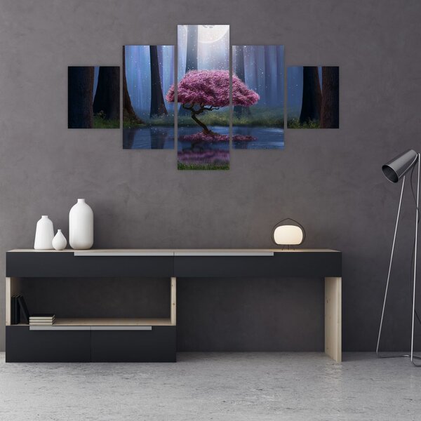 Obraz - Magiczna noc (125x70 cm)