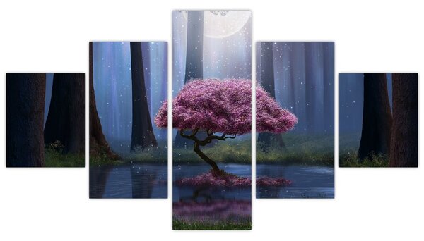 Obraz - Magiczna noc (125x70 cm)