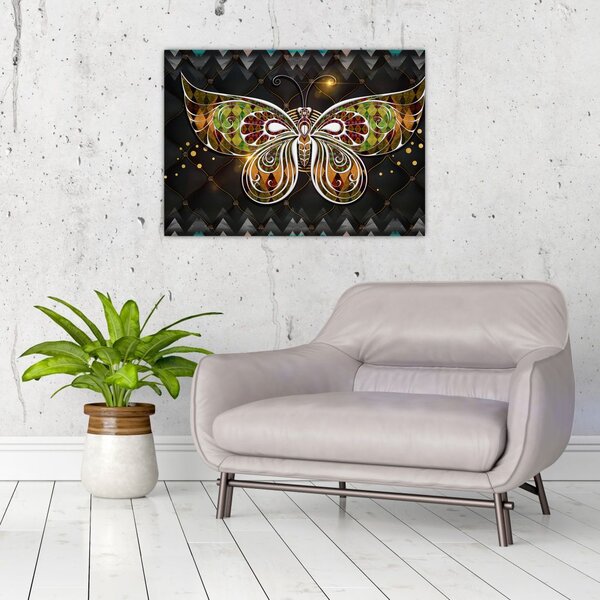 Obraz - Magiczny motyl (70x50 cm)