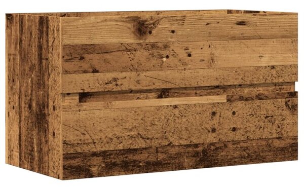 Wisząca szafka łazienkowa, stare drewno, 80x38,5x45 cm