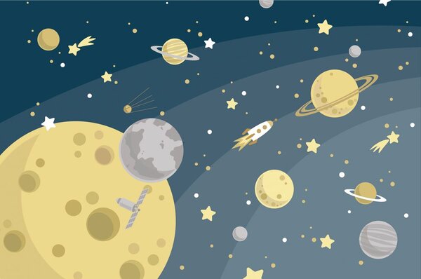 Tapeta niezwykła podróż w kosmos