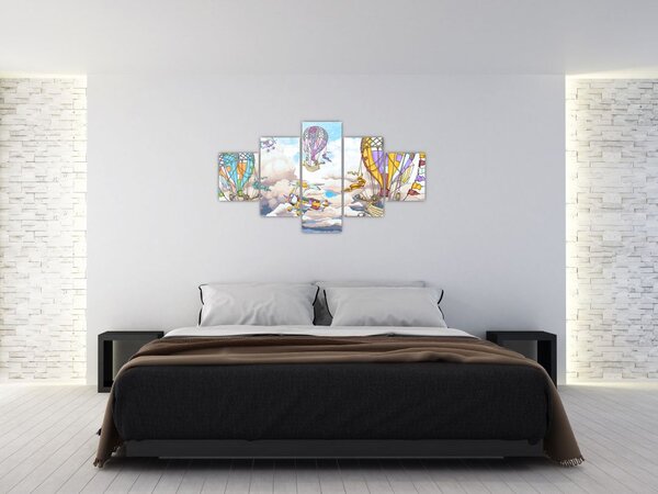 Obraz - Wyprawa w chmurach (125x70 cm)