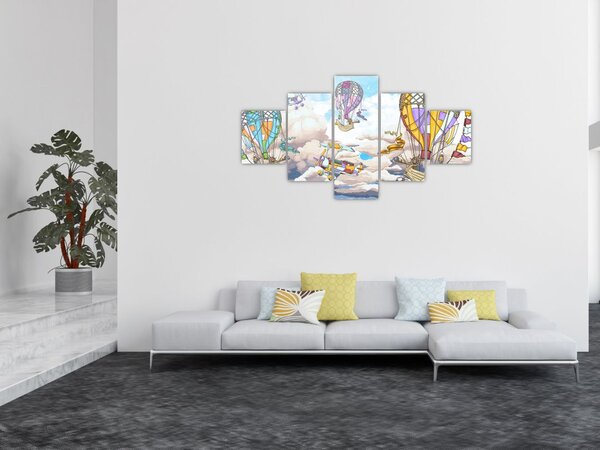 Obraz - Wyprawa w chmurach (125x70 cm)