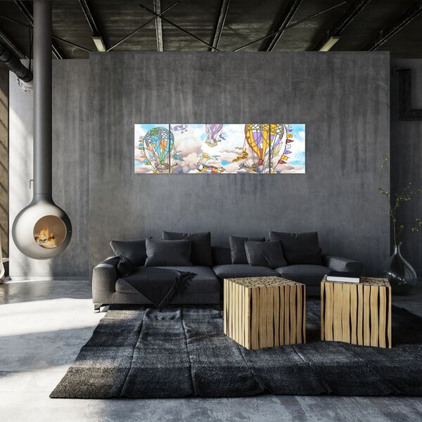 Obraz - Wyprawa w chmurach (170x50 cm)