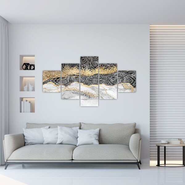 Obraz - Mandala w marmurze (125x70 cm)