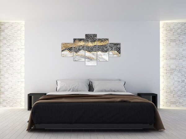 Obraz - Mandala w marmurze (125x70 cm)
