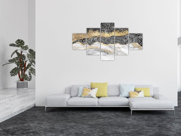 Obraz - Mandala w marmurze (125x70 cm)