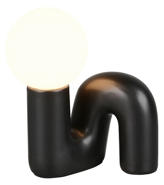 Czarna lampa stołowa ceramiczna (wysokość 21,5 cm) Quinn – Reality