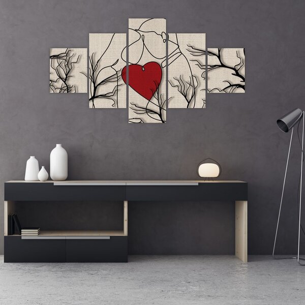 Obraz - Zakochana para (125x70 cm)