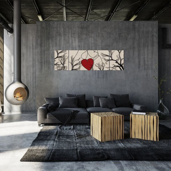 Obraz - Zakochana para (170x50 cm)