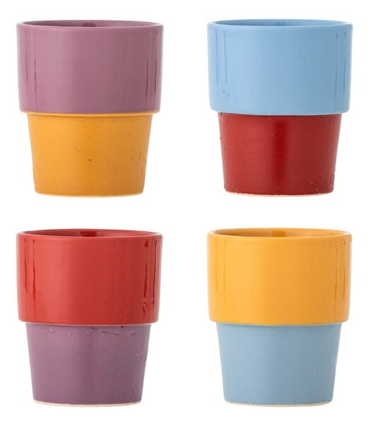 Kamionkowe filiżanki zestaw 4 szt. do cappuccino 150 ml Ewan – Bloomingville