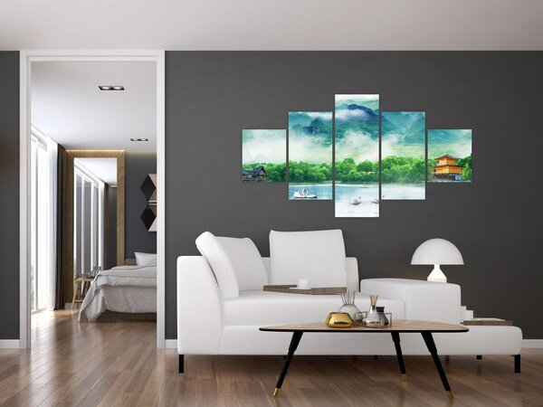 Obraz - Wymarzony krajobraz (125x70 cm)