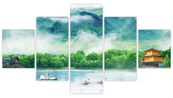 Obraz - Wymarzony krajobraz (125x70 cm)