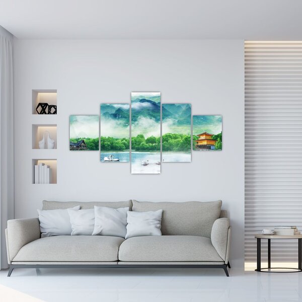 Obraz - Wymarzony krajobraz (125x70 cm)