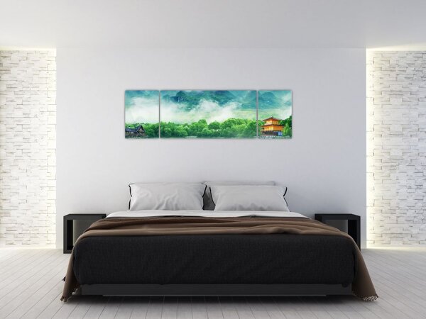Obraz - Wymarzony krajobraz (170x50 cm)