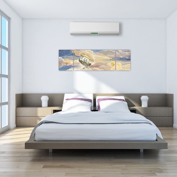 Obraz - Niebiańskie Meduzy (170x50 cm)