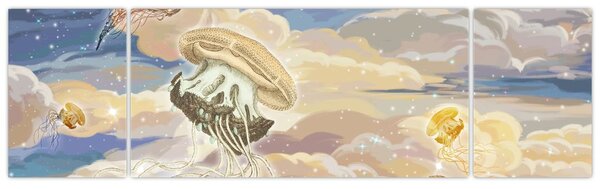 Obraz - Niebiańskie Meduzy (170x50 cm)