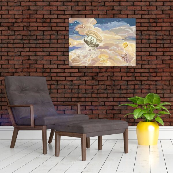 Obraz - Niebiańskie Meduzy (70x50 cm)