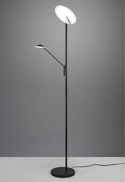 Lampa stojąca LED ze ściemniaczem w kolorze matowej czerni (wysokość 180 cm) Brantford – Trio