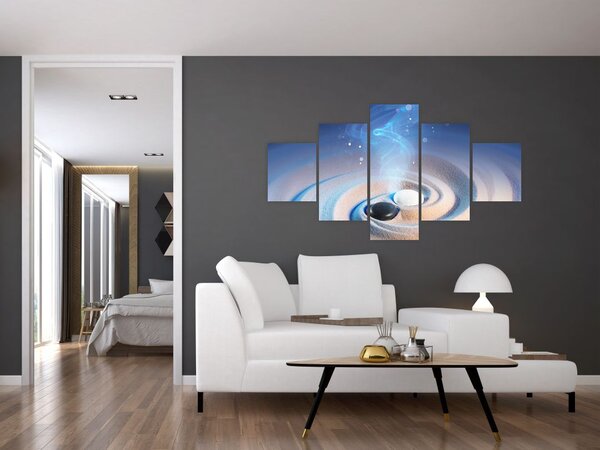 Obraz - Eteryczny yin-yang (125x70 cm)
