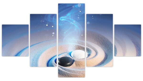 Obraz - Eteryczny yin-yang (125x70 cm)
