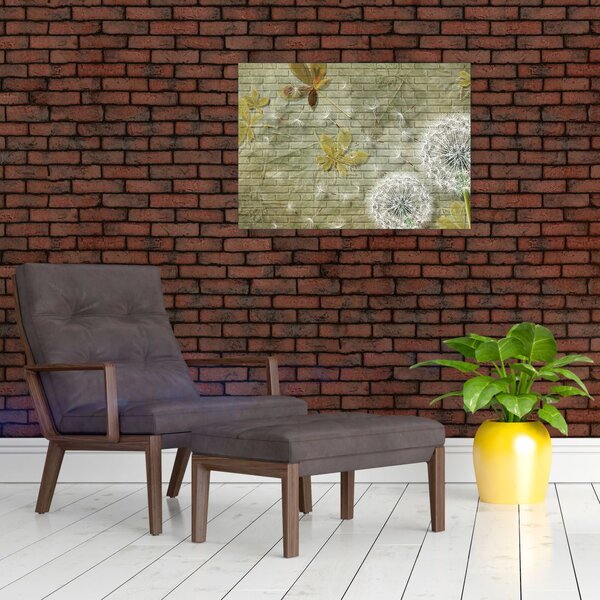 Obraz - Dmuchawce unoszone wiatrem (70x50 cm)