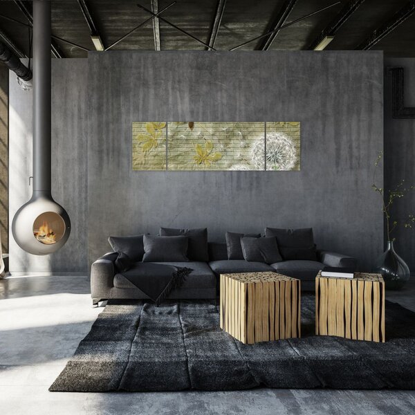 Obraz - Dmuchawce unoszone wiatrem (170x50 cm)
