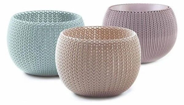 Plastikowe doniczki zestaw 3 szt. ø 15 cm Cozy – Keter