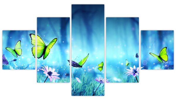 Obraz - Mistyczna leśna polana (125x70 cm)