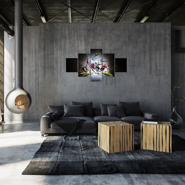 Obraz - Sportowcy (125x70 cm)