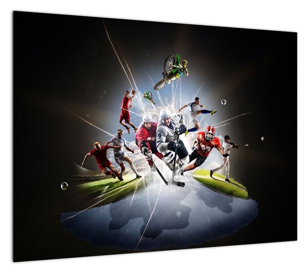 Obraz - Sportowcy (70x50 cm)