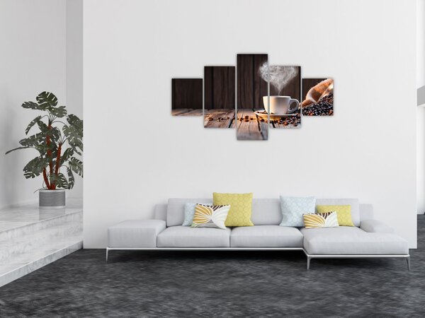 Obraz - Czas na kawę (125x70 cm)