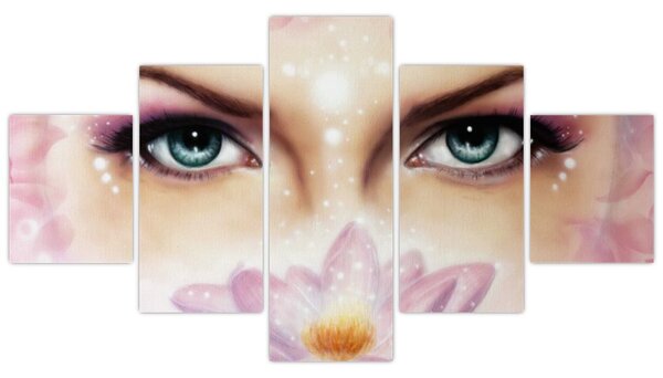 Obraz - Urocze oczy (125x70 cm)