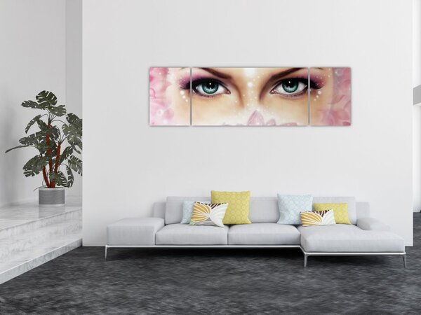 Obraz - Urocze oczy (170x50 cm)