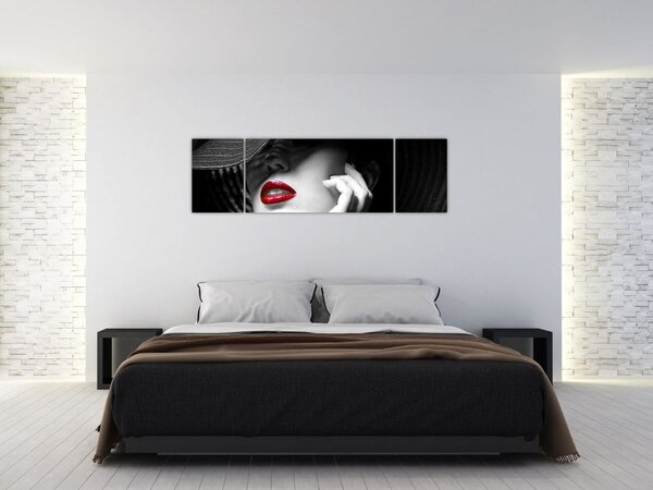 Obraz - Kobieta w kapeluszu (170x50 cm)