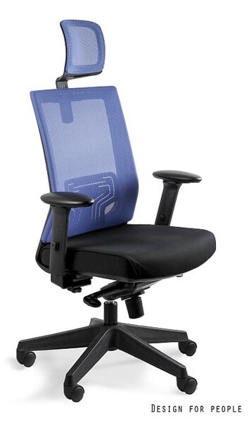 Fotel biurowy NEZ niebieski