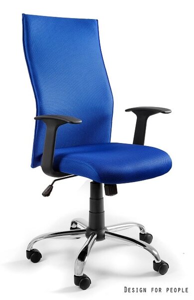 Fotel biurowy BLACK ON BLACK niebieski