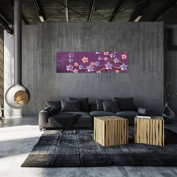 Obraz - Wiosenny zmierzch (170x50 cm)