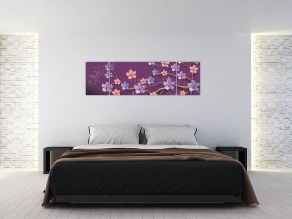 Obraz - Wiosenny zmierzch (170x50 cm)