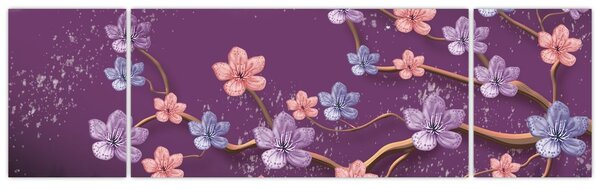 Obraz - Wiosenny zmierzch (170x50 cm)