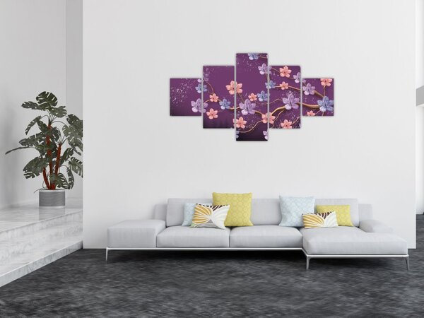 Obraz - Wiosenny zmierzch (125x70 cm)