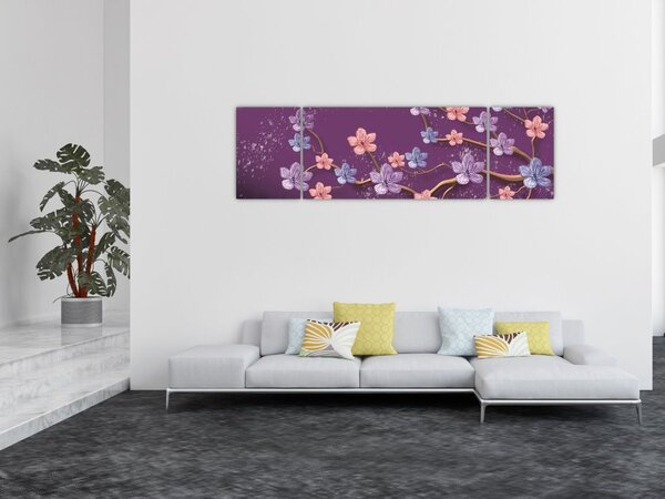 Obraz - Wiosenny zmierzch (170x50 cm)