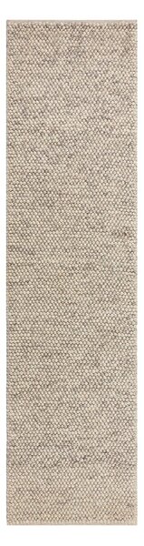 Jasnoszary chodnik z mieszanki wełny tkany ręcznie 60x230 cm Minerals – Flair Rugs