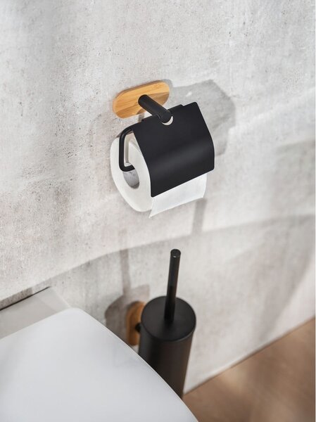 Uchwyt ścienny ze szczotką do WC Wenko Orea