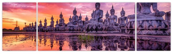 Obraz - Budda podczas zachodu słońca (170x50 cm)
