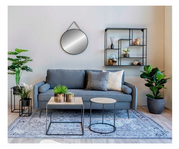 Zestaw 2 czarnych metalowych doniczek House Nordic Marla